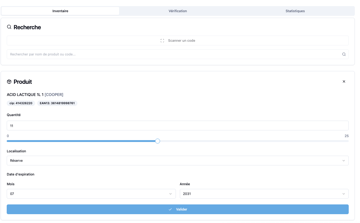Gestion des périmés